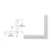CRL Metallic Silver Quick Connect 90º Corner for 1-1/2" Diameter Tubing
