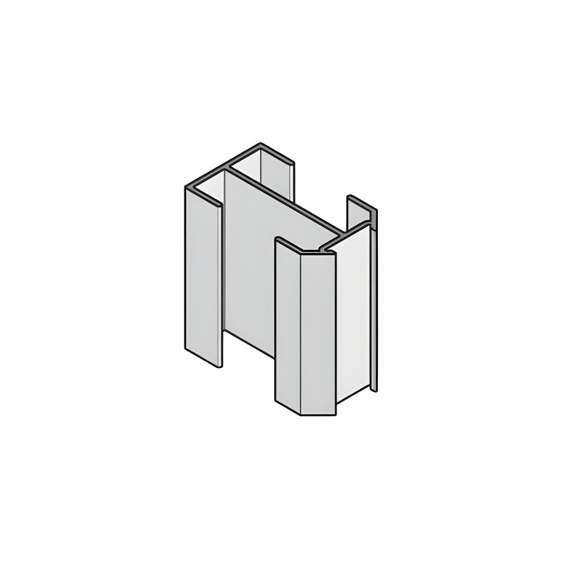 A technical line drawing of an aluminum splice sleeve with a mill finish.