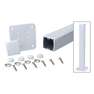 CRL Clear Anodized 100 Series 48" Surface Mount Post Kit