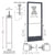 CRL-U.S. Aluminum Bronze Black Anodized 250 Series Narrow Stile (LHR) HLSO Single 3'0 x 7'0 Offset Hung with Geared Hinged Complete ADA Door, Lock Indicator, Cylinder Guard - for 1/4" Glazing