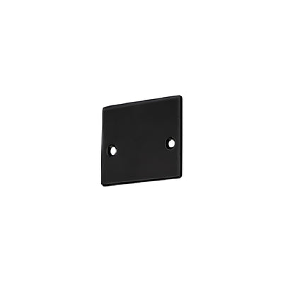CRL Black Powder Coat End Cap with Screws for NH3 Series Wide U-Channel