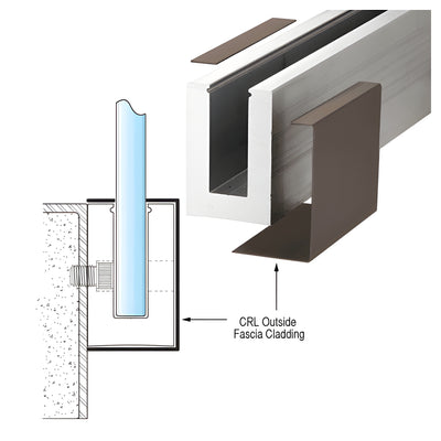 CRL Dark Bronze Outside Fascia Cladding 120" Long - B5S Series