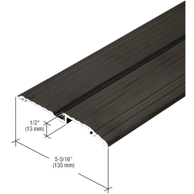 CRL-U.S. Aluminum Low-Profile Threshold 21'4" Bronze/Black Anodized