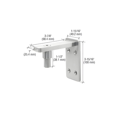 CRL Brushed Stainless Wall Mount Gate Pivot