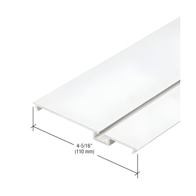 CRL-U.S. Aluminum Flush Jamb Insert, White KYNAR® Paint - 24'-2"