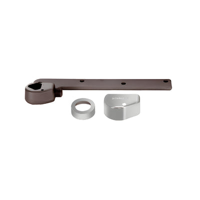 Rixson® Polished Chrome Right Hand 3/4" Offset Bottom Arm