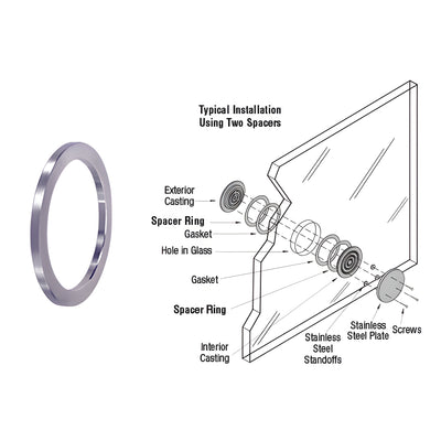CRL Spacer Ring for 15/16" to 1-1/8" Glazing