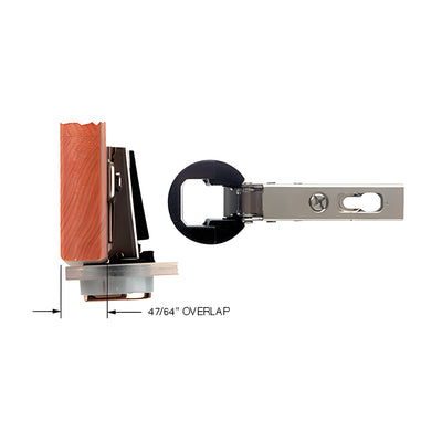 CRL European Style Glass Door Overlay Hinge