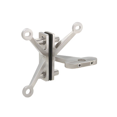 CRL 316 Brushed Stainless Steel Right Hand Three Arm Fin Mount Heavy-Duty Pivot Bracket Only