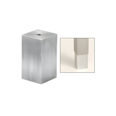 CRL Mill Aluminum Concealed Mounting Lug for 1-1/2" Square Tubing