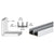 CRL Satin Anodized Aluminum Double Jamb with Sponge Rubber Lining