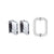 CRL Polished Chrome Geneva Shower Pull and Hinge Set
