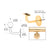 CRL Polished Brass Pismo Series Wall Mounted Hand Rail Bracket