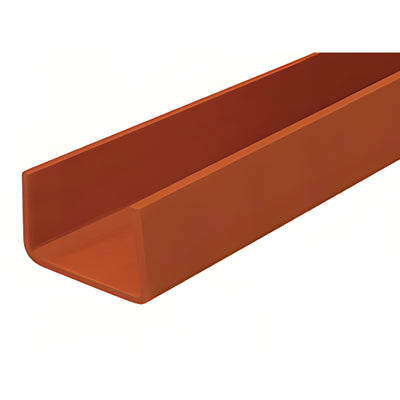 CRL-U.S. Aluminum Primed 10-ga Steel Door Stiffener 3-3/8x1-5/8x16'