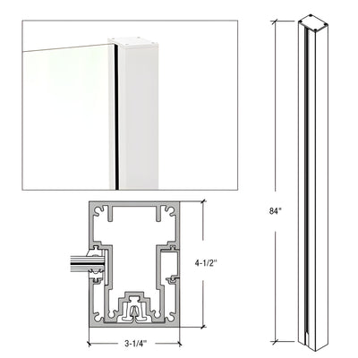 CRL 84" Sky White Cielo End Post Kit
