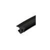 A close-up view of the black EPDM universal storefront gasket profile.