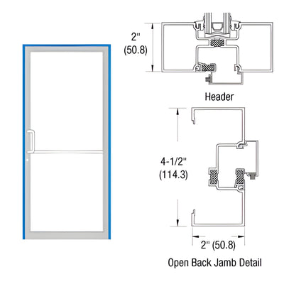 CRL-U.S. Aluminum IT451 Custom KYNAR® Up-and-Over Pivot Frame