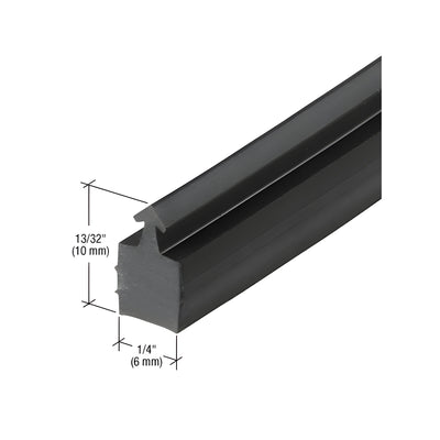 CRL-U.S. Aluminum Black 13/32" Silicone Rubber Spacer Gasket - 250'