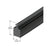 CRL-U.S. Aluminum Black 13/32" Silicone Rubber Spacer Gasket - 250'