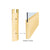 CRL Polished Brass 10" Square End Cap for Sidelite Rail