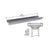 CRL Brushed Stainless Steel 60" Shelf Brackets