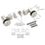 CRL Polished Stainless Double Arm Fixed Fitting Set for 1/2" Glass