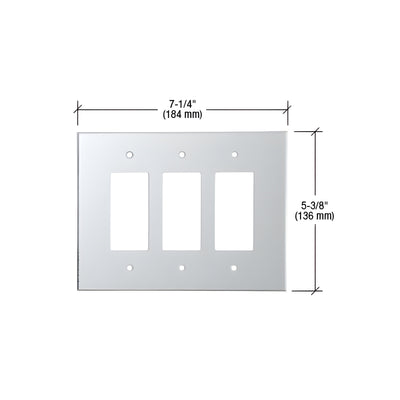 CRL Clear Triple Designer Acrylic Mirror Plate