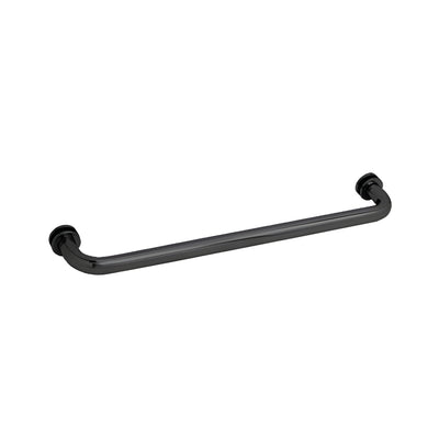 CRL Matte Black 24" BM Series Tubular Single-Sided Towel Bar