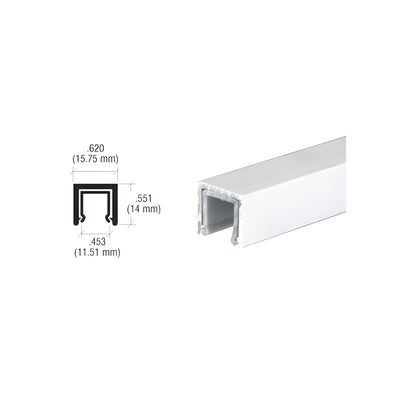 CRL Satin Anodized Dust Proof Single Channel with Plastic Insert