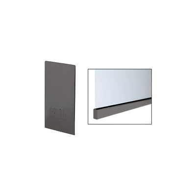 CRL Dark Bronze End Cap for W5B Series Windscreen and Smoke Baffle Base Shoe