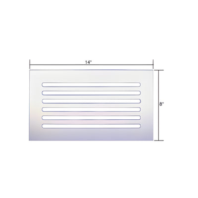 CRL Clear Acrylic 14" x 8" Mirror Grille