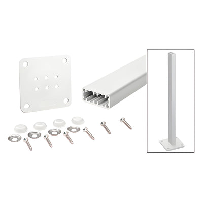 CRL Sky White Trim-Line 42" Surface Mount Post Kit