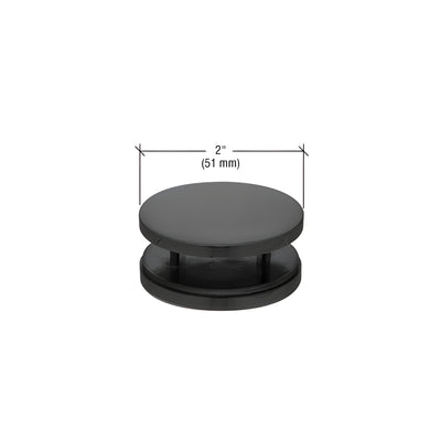 CRL Matte Black 180 Degree Mall Front Clamp