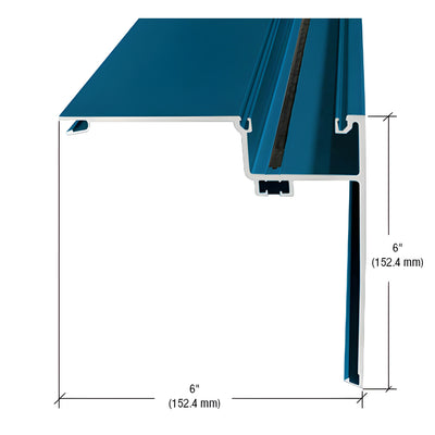 CRL-U.S. Aluminum 90 Degree Corner Half Section, Custom Paint- 24'-2"