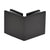CRL Oil Rubbed Bronze Square 90 Degree Glass-to-Glass Clamp