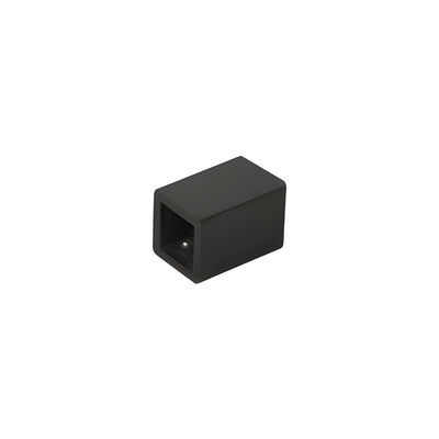 CRL Matte Black Wall Mount Bracket for Square Bar