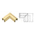 CRL Polished Brass 2-1/2" Diameter 90 Degree Horizontal Corner for 1/2" or 5/8" Glass Cap Railing