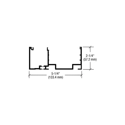 CRL-U.S. Aluminum White KYNAR® Paint Header/Sill (Thermal), 24'-2"