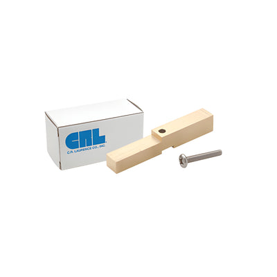 CRL Brite Gold Anodized Adapter Block for Prima, Shell and Rondo Hinges