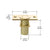 CRL Polished Brass Dust Proof Keeper Non-Locking
