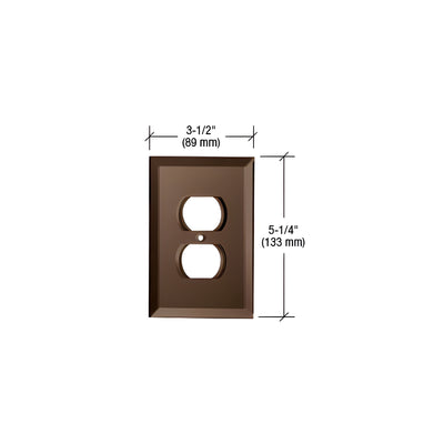 CRL Bronze Duplex Plug Glass Mirror Plate