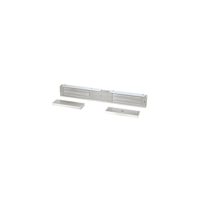 CRL SDC® EMLock® Double Electromagnetic Lock with 1650 Pounds of Holding Force Aluminum Finish