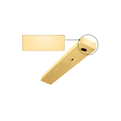 CRL Satin Brass End Cap for 1-3/4" x 4-1/2" DCH Header