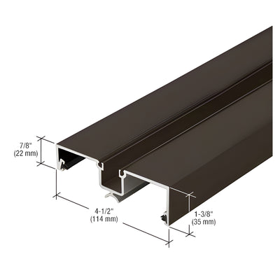 CRL-U.S. Aluminum Rotating Half Mullion, Bronze Black Anodized - 24'-2"