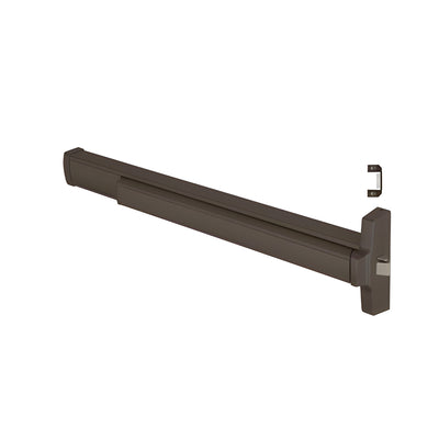CRL Dark Bronze 36" Jackson® 2095 Push Pad Series Right Hand Reverse Rim Panic Exit Device
