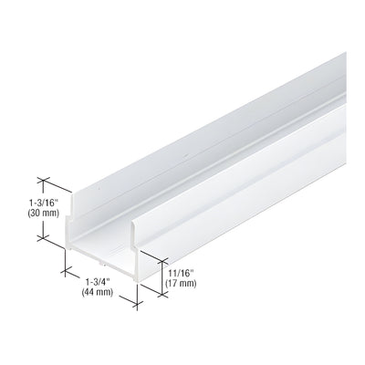 CRL-U.S. Aluminum Bulkhead Sill Shoe, White KYNAR® Paint - 21'-6"