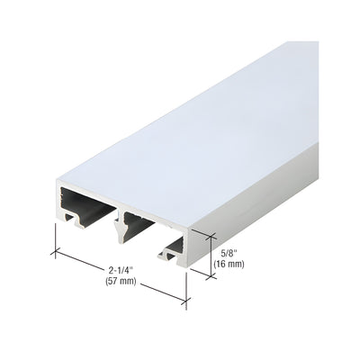 CRL-U.S. Aluminum Mill Finish Vertical Face Cap - 24'-2"