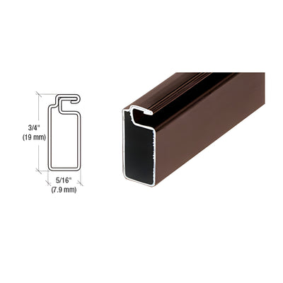 CRL Bronze 3/4" x 5/16" Roll Formed Screen Frame - 144"