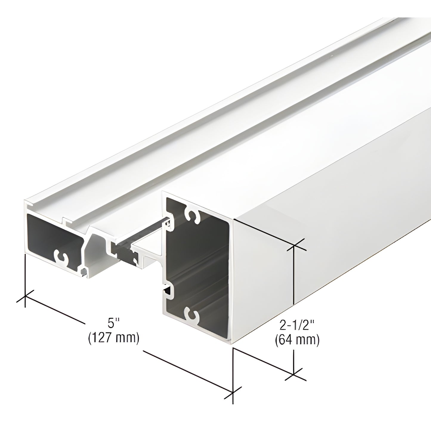 CRL-U.S. Aluminum Int. Mullion 24'2" Thermal-Break White KYNAR®