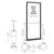 CRL-U.S. Aluminum Bronze Black Anodized 250 Series Narrow Stile (LHR) HLSO Single 3'0 x 7'0 Center Hung for OHCC w/Standard Push Bars Complete Door Std. MS Lock & Bottom Rail